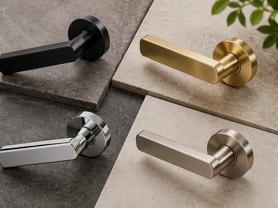 Satin Nickel Square Lever