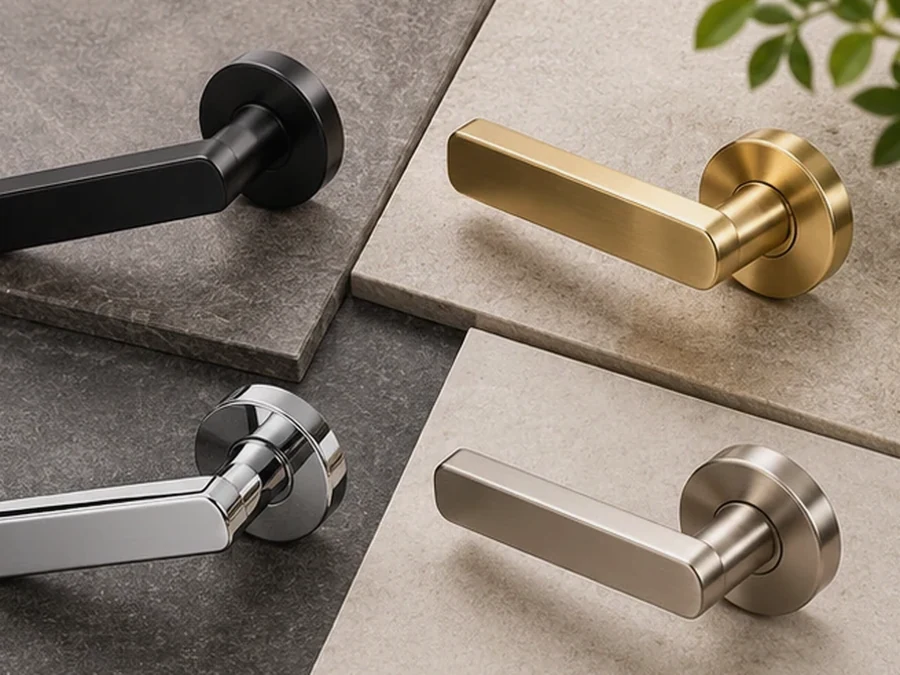 Matt Black Knurled Lever