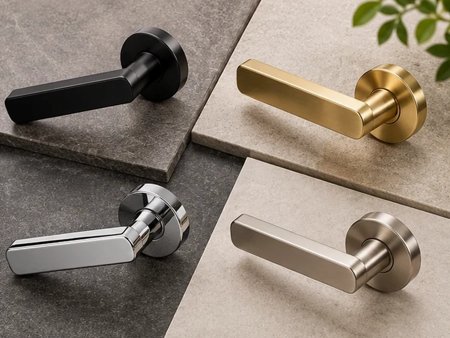 Satin Brass Lever