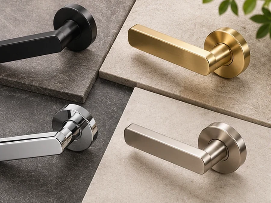 Polished Chrome Curved Lever