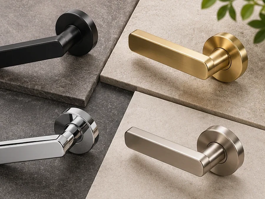 Matt Black Round Lever